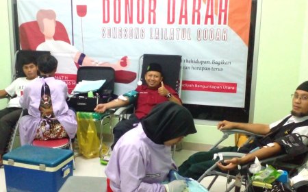 Donor Darah Songsong Lailatul Qodar Disambut Antusias