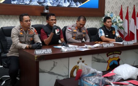 Polres Kebumen Tangkap Pengedar Sabu dan Peracik Bubuk Mercon