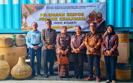 Kemenperin Lepas Ekspor Produk Kerajinan PT Indo Risakti ke Eropa