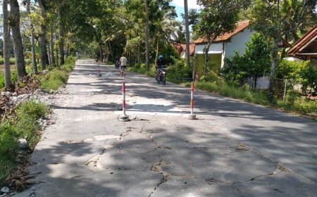 Pemudik Perlu Waspada, Masih Ada Jalan Melendut dan Berlubang di Kebumen