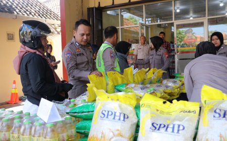 Primkoppol Polres Kebumen Gelar Gerakan Pangan Murah