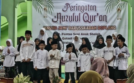 TPQ Masjid Darussa'adah Doplang Purworejo Peringati Nuzulul Quran