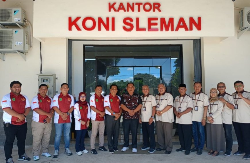 KONI Gianyar dan Berau Tertarik Sistem Pembinaan Atlet di Sleman