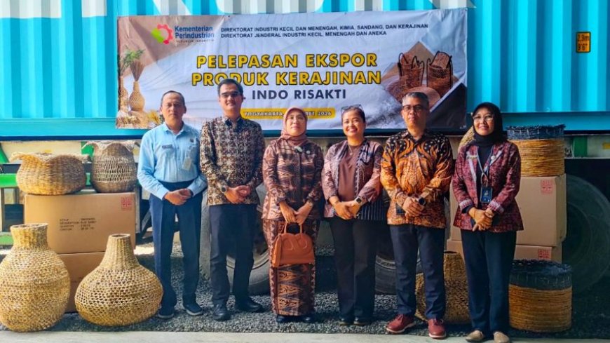Kemenperin Lepas Ekspor Produk Kerajinan PT Indo Risakti ke Eropa