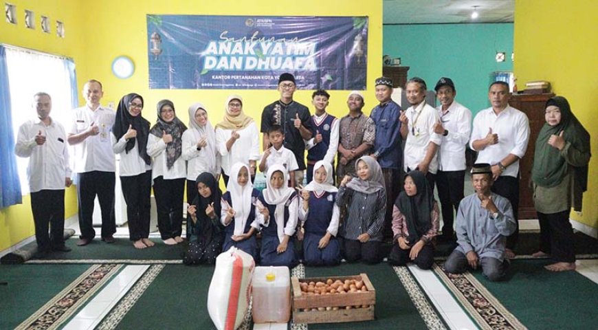 Tebar Berkah Ramadan: Kantor Pertanahan Kota Yogyakarta Santuni Anak Yatim Panti Asuhan Al Hikmah Sejalan