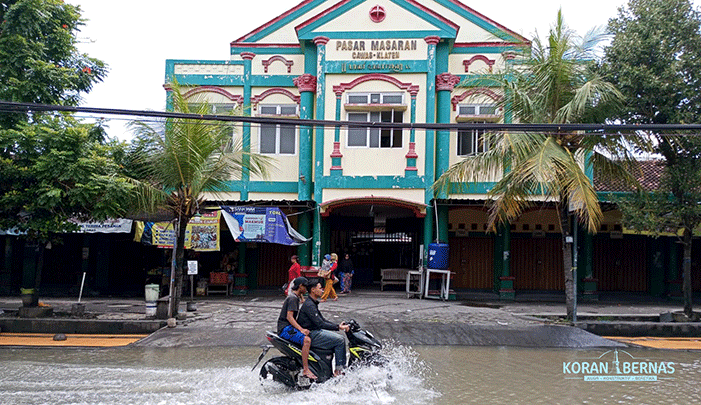 Banjir di Cawas Klaten, Sejumlah Sekolah dan Pasar Masaran Cawas Tutup