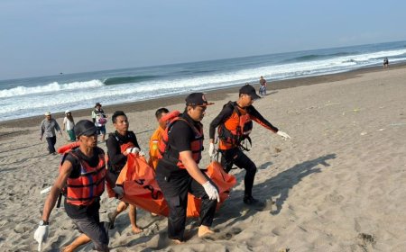 Dua Anak Terseret Ombak Samudera Indonesia Ditemukan Meninggal