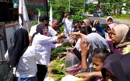 PSI Bantul Berbagi Sayuran Segar Ratusan Kilogram