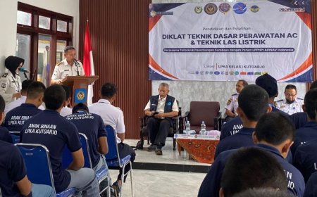 LPKA Kutoarjo dan Politeknik Penerbangan Surabaya Bekali Keterampilan 50 Anak Binaan