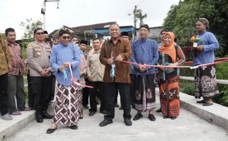 Jembatan Jatra Winongo Sleman Diresmikan