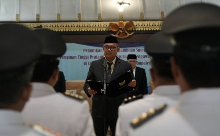 Sebanyak 190 Pejabat Pemkab Sleman Dilantik