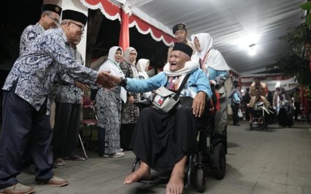 Jamaah Haji Asal Sleman Kloter 3-YIA Berangkat ke Tanah Suci