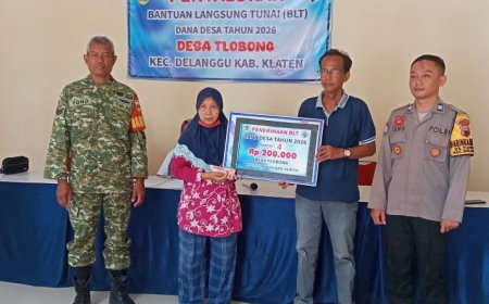 Pemdes Tlobong Klaten Salurkan BLT DD Tahap Empat