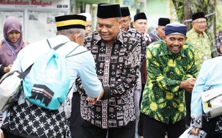 Penuh Haru dan Syukur, Harda Lepas Calon Jamaah Haji Kabupaten Sleman