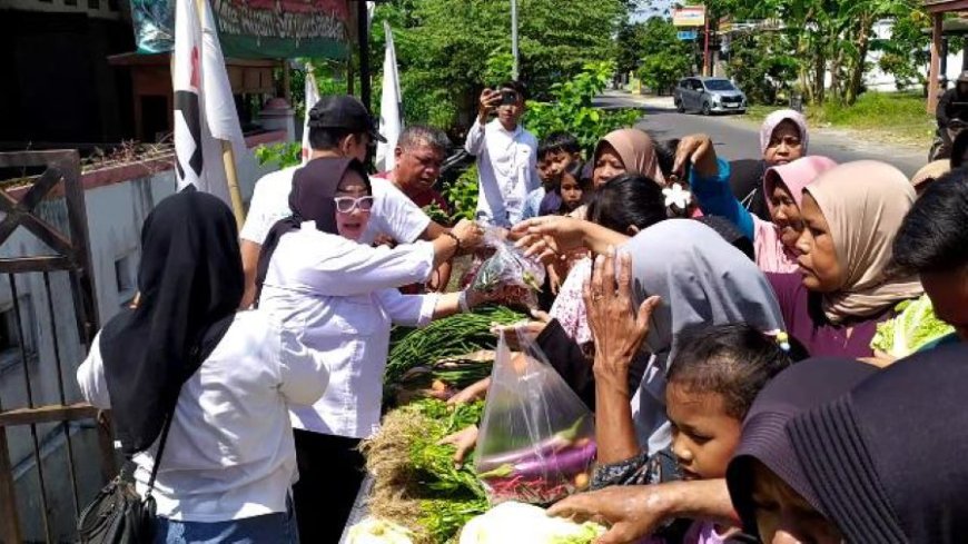 PSI Bantul Berbagi Sayuran Segar Ratusan Kilogram