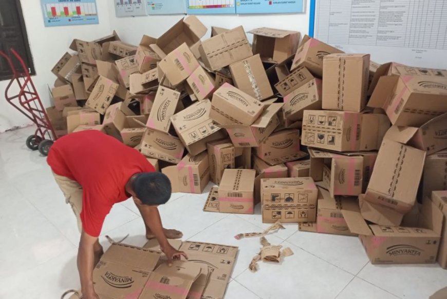 Terjadi di Klaten, Desa Diperintahkan Kembalikan Kardus Bekas Minyak Goreng Bantuan