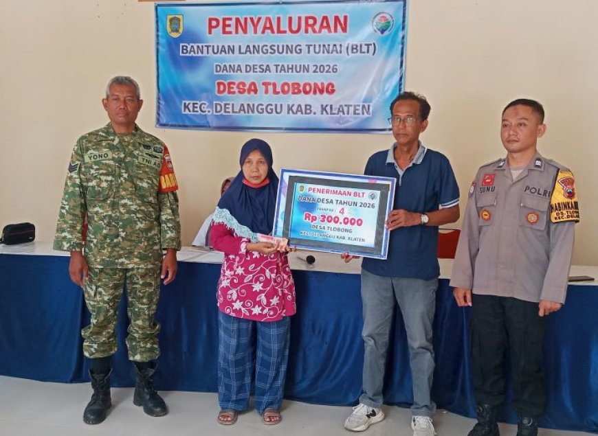Pemdes Tlobong Klaten Salurkan BLT DD Tahap Empat