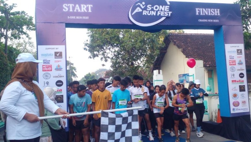 SMKN 1 Sewon Gelar S-one Run Fest, Berlangsung Meriah