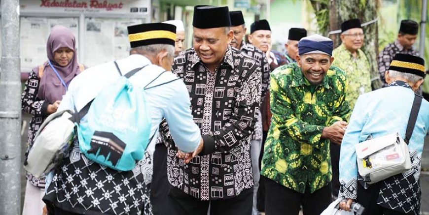 Penuh Haru dan Syukur, Harda Lepas Calon Jamaah Haji Kabupaten Sleman