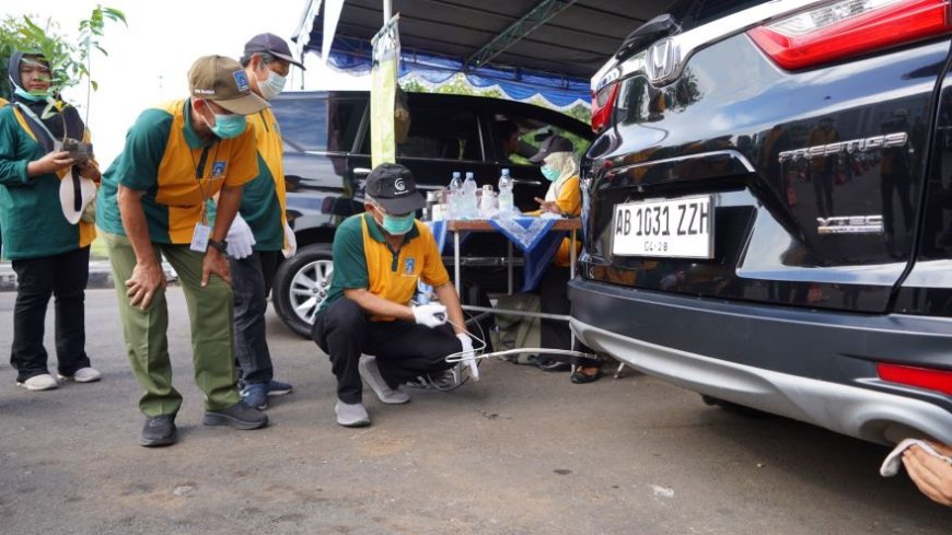 DLH Sleman Uji Emisi 1.000 Kendaraan di Lapangan Denggung