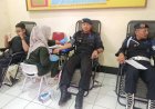 HUT ke-15 Batalyon A, Brimob Gelar Aksi Kemanusiaan Donor Darah