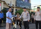 Polres Purworejo Bagikan Hewan Kurban 2 Sapi dan 22 Kambing