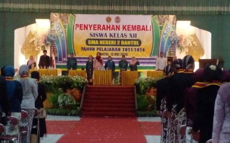 Bernuansa Jawa, SMAN 2 Bantul Meluluskan 286 Siswa
