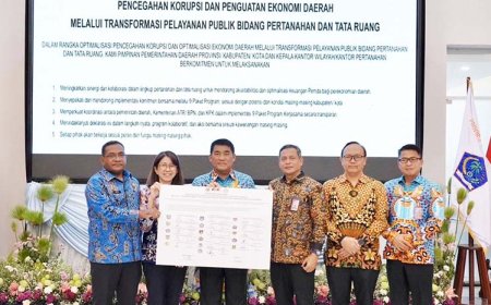 Sulawesi Utara Terpilih Jadi Pilot Project Nasional Transformasi Layanan Pertanahan Bersama KPK