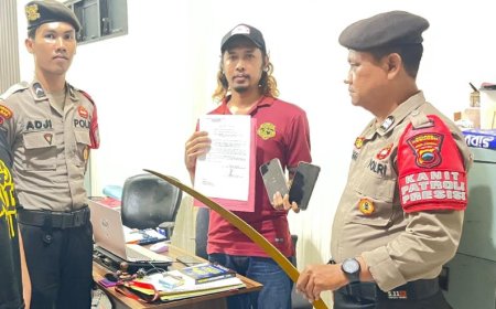 Dua Pemuda Bawa Sajam di Tempat Umum Diamankan Petugas