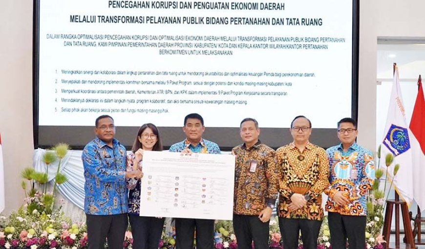 Sulawesi Utara Terpilih Jadi Pilot Project Nasional Transformasi Layanan Pertanahan Bersama KPK