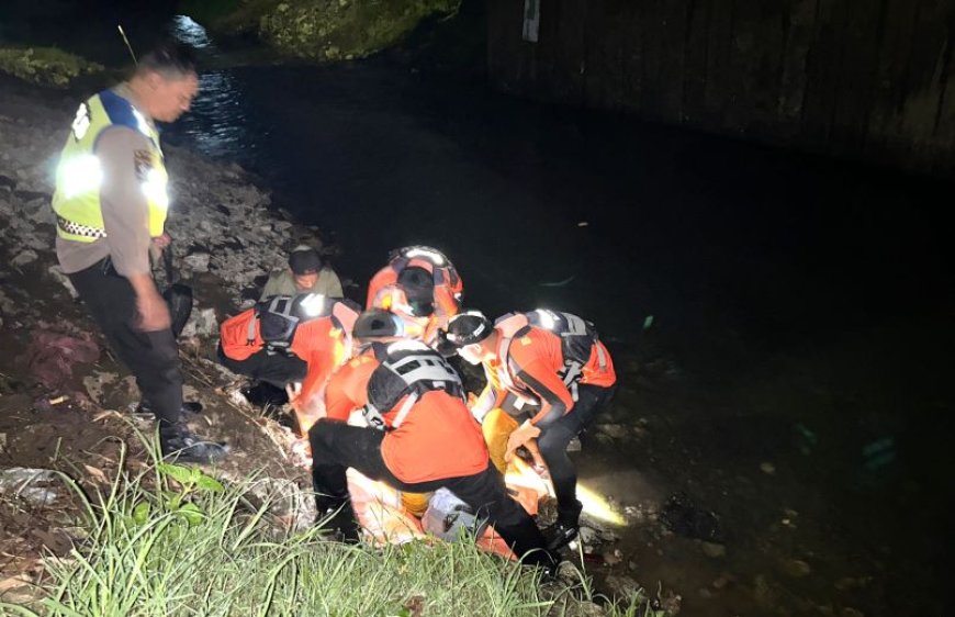 Pengendara Motor Ditemukan Meninggal di Sungai Karanganyar Kebumen
