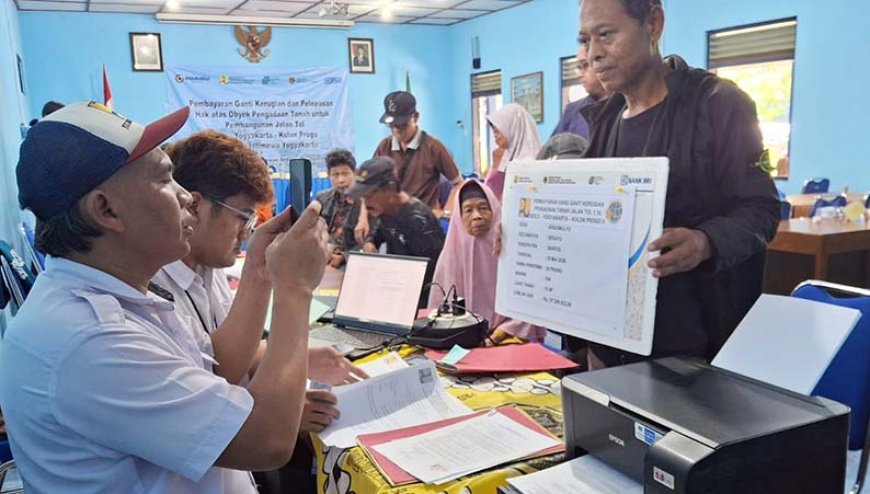 Cair Rp 47 Miliar, Pembebasan Lahan Tol Jogja-Kulon Progo di Argomulyo Bantul Berjalan Mulus