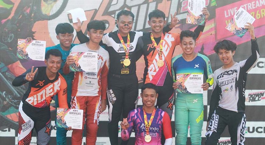 Sembuh dari Cedera, Andy Prayoga dan Milatul Khaqimah Rajai Seri Perdana 76 Indonesian Downhill 2026