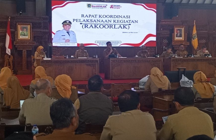 Bupati Klaten Ingatkan OPD Jangan Mengorbankan Kualitas Pekerjaan