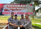 Jembatan Merah Putih Presisi di Desa Kebon Gunung Purworejo Diresmikan