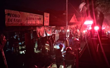 Toko Kelontong di Kebumen Terbakar, Kerugian Ratusan Juta Rupiah