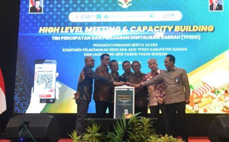 Pemkab Sleman Luncurkan QRIS Parkir Pasar Godean