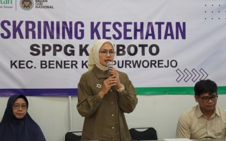 Relawan SPPG Kaliboto Purworejo Mengikuti Skrining Riwayat Kesehatan