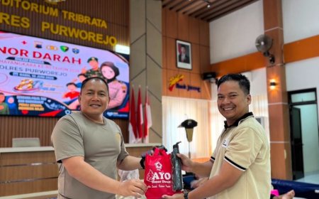 Sambut Hari Bhayangkara ke-80, Polres Purworejo Gelar Donor Darah