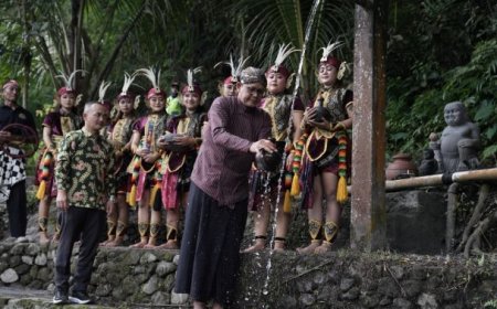 Penanaman Beringin Putih Awali Prosesi Lampah Dalu Lereng Merapi