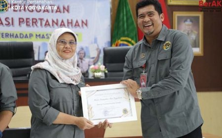 Borong Tiga Penghargaan Bergengsi, Kantah Kota Yogyakarta Dominasi Rakerda BPN DIY 2026