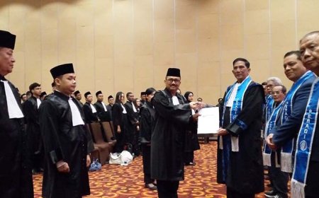 158 Calon Advokat Peradi Resmi DIangkat, Tegaskan Komitmen "Single Bar" dan Integritas Profesi