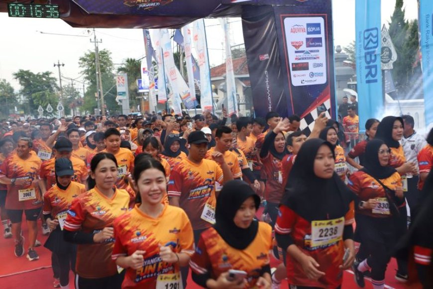 Bhayangkara Fun Run Polres Purworejo Diikuti Ribuan Pelari