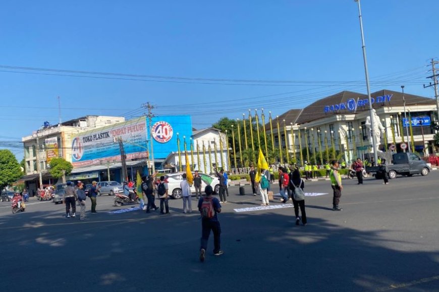 Aliansi Cipayung dan BEM Bantul Gelar Aksi