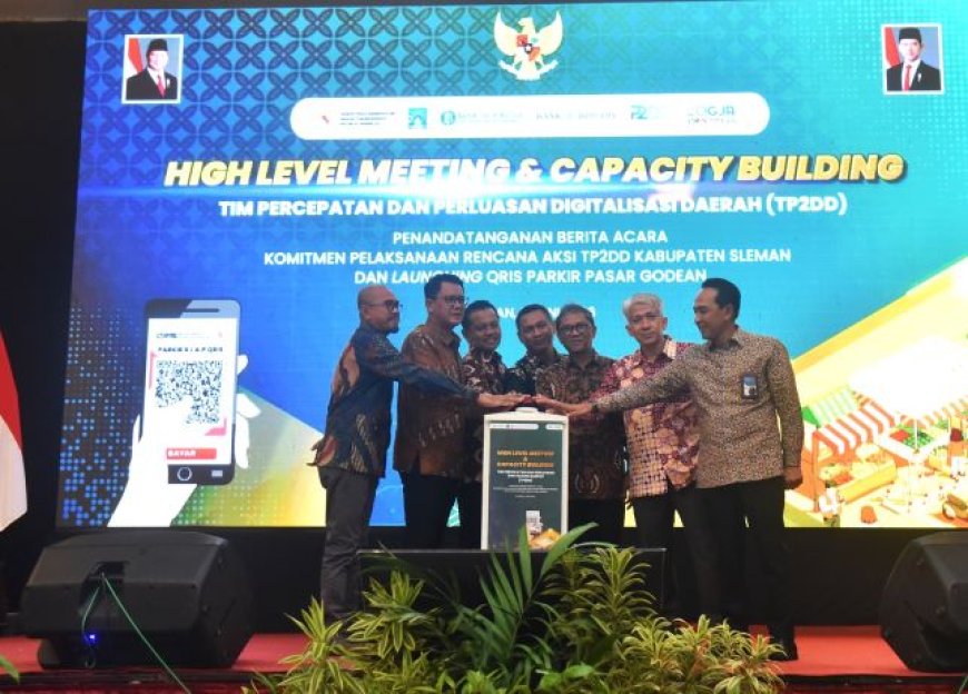 Pemkab Sleman Luncurkan QRIS Parkir Pasar Godean