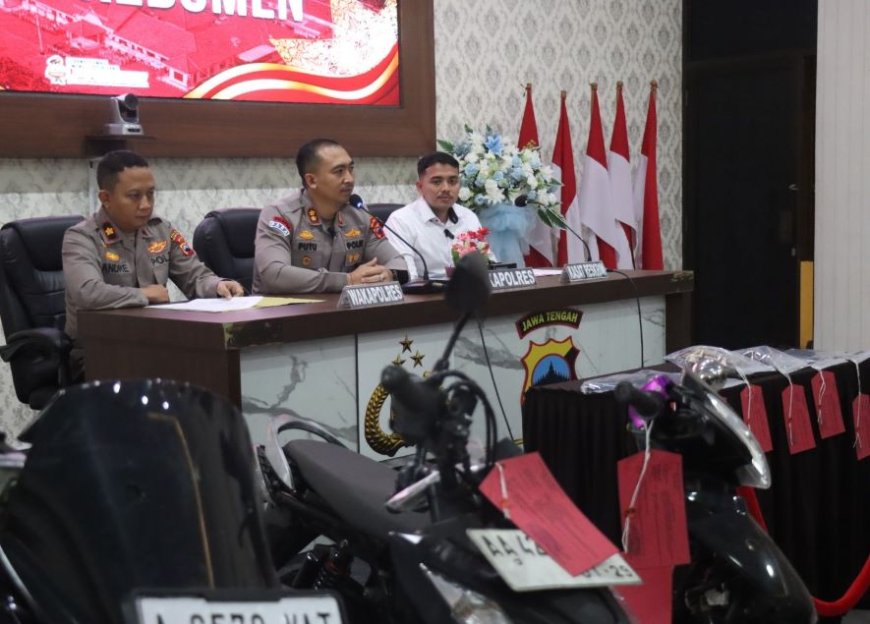 Polres Kebumen Ungkap Tiga Kasus Curanmor