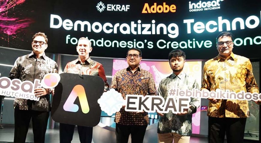 Kreator Indonesia Dapat Angin Segar, Kemenekraf, Indosat, dan Adobe Buka Peluang Monetisasi Berbasis AI