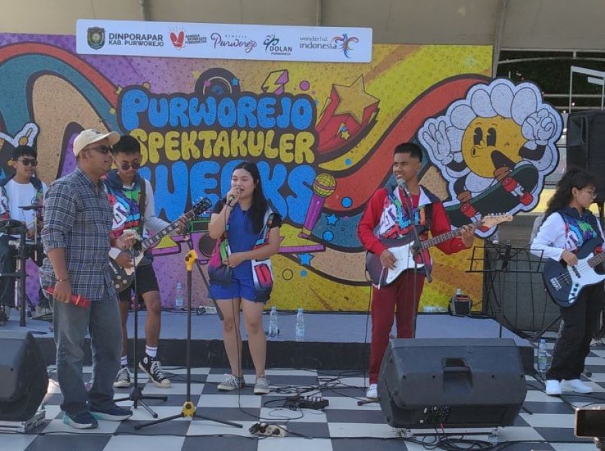 Grup Musik Pelajar Evolusion Band Gebrak Panggung Purworejo Spektakuler Weeks