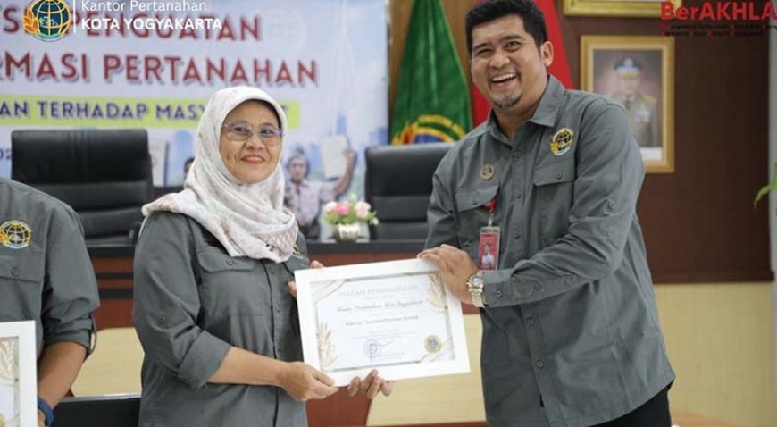 Borong Tiga Penghargaan Bergengsi, Kantah Kota Yogyakarta Dominasi Rakerda BPN DIY 2026