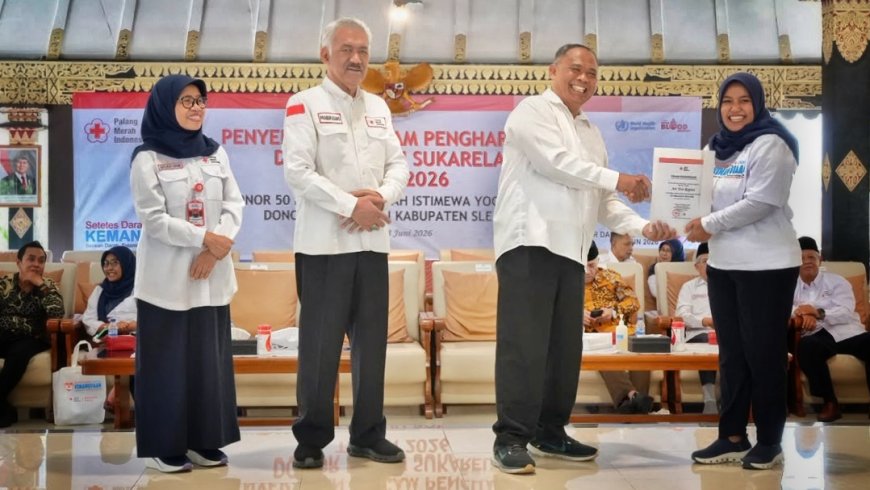 Pemkab Sleman Beri Penghargaan Pendonor, Kebutuhan Darah Masih Tinggi